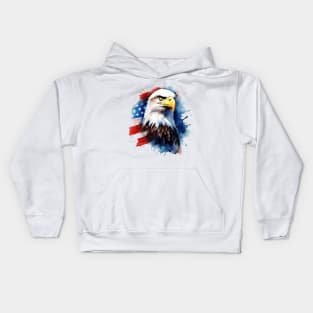 Patriotic eagle Kids Hoodie